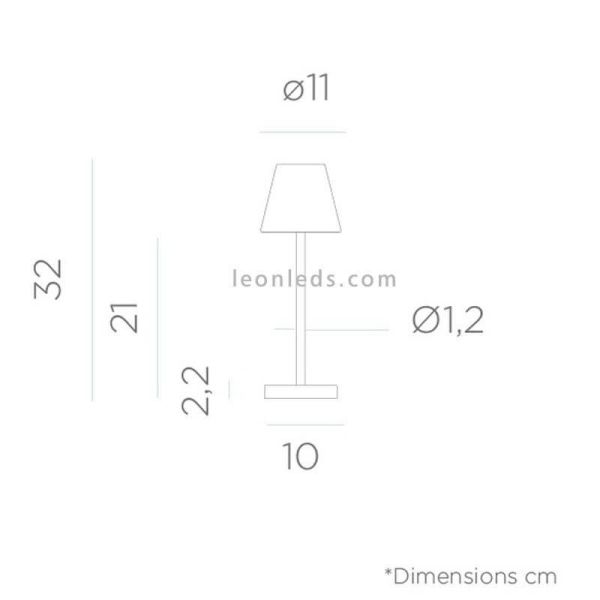 LED Tischlampe wiederaufladbar für...