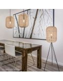 Lámpara de pie Runa de madera y metal 1xE27 |Trio Lighting| LeonLeds Iluminación