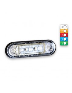 Piloto de posición o Galibo LED transparente con soporte o sin soporte 12V 24V Fristom FT-015 K LED | LeonLeds Iluminación