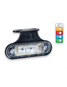 Piloto de posición o Galibo LED transparente con soporte o sin soporte 12V 24V Fristom FT-015 K LED | LeonLeds Iluminación 2