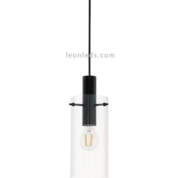 Deckenlampe aus zylindrischem Glas...