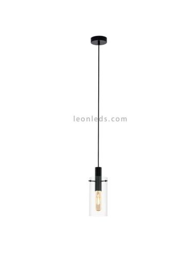 Lámpara colgante de techo LED de cristal Montefino 1XE27 | Lámpara clásica de techo de Eglo Iluminación | LeonLeds Iluminación