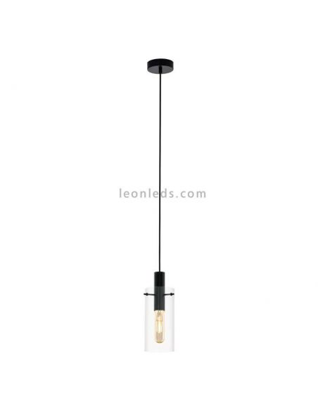 Lámpara colgante de techo LED de cristal Montefino 1XE27 | Lámpara clásica de techo de Eglo Iluminación | LeonLeds Iluminación