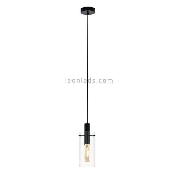 Lámpara colgante de techo LED de cristal Montefino 1XE27 | Lámpara clásica de techo de Eglo Iluminación | LeonLeds Iluminación