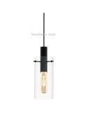 Lámpara colgante de techo LED de cristal Montefino 1XE27 | Lámpara clásica vidrio Eglo Iluminación | LeonLeds Iluminación
