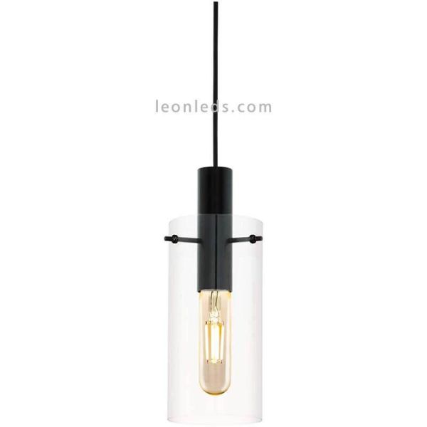 Lámpara colgante de techo LED de cristal Montefino 1XE27 | Lámpara clásica vidrio Eglo Iluminación | LeonLeds Iluminación