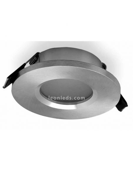 Anel redondo estanque embutido Atlantis alumínio IP54 6406 | Leon Iluminação LED