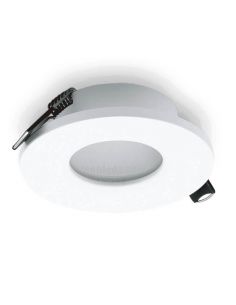 Aro Empotrable estanco redondo Atlantis Blanco o Aluminio IP54 6405 6406 | LeonLeds 2