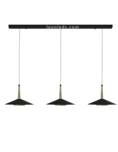 Luminária de teto LED com 3 abajures Orion 24W 3000K 1770Lm Orion 7475 Mantra | leonleds