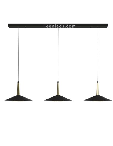 Luminária de teto LED com 3 abajures Orion 24W 3000K 1770Lm Orion 7475 Mantra | leonleds