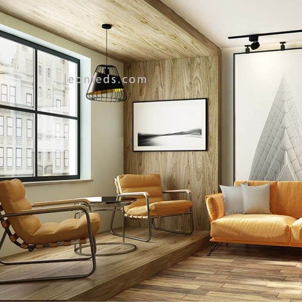 Suspension noire et dorée Austell 43Cm 1XE27 | Plafonnier contemporain de Eglo Iluminación | Éclairage LeonLeds