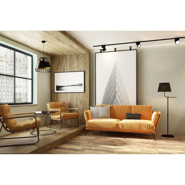 Luminária pendente preta e dourada Austell 43Cm 1XE27 | Luminária de teto contemporânea de Eglo Iluminación | Leon Iluminação LE