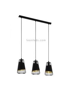 Lámpara colgante moderna Austell 3XE27 | Lámpara contemporánea de techo de Eglo Iluminación | LeonLeds Iluminación
