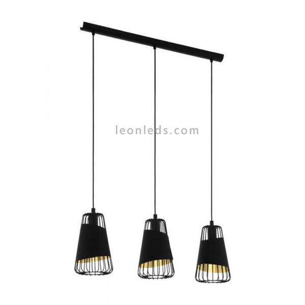 Lámpara colgante moderna Austell 3XE27 | Lámpara contemporánea de techo de Eglo Iluminación | LeonLeds Iluminación