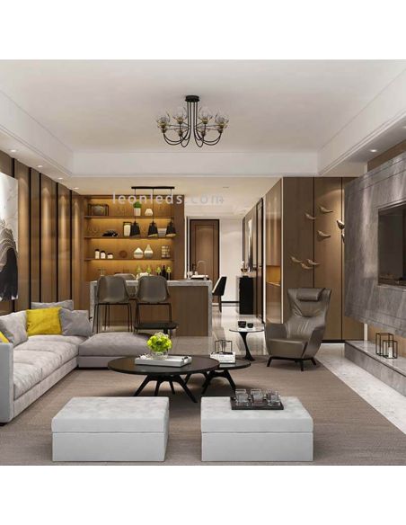 Luminária suspensa contemporânea Austell 3XE27 | Luminária de teto contemporânea de Eglo Iluminación | Leon Iluminação LED