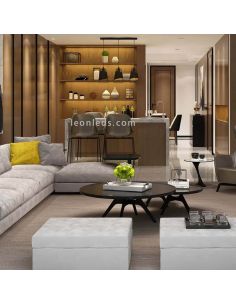 Lámpara colgante moderna Austell 3XE27 | Lámpara contemporánea de techo de Eglo Iluminación | LeonLeds Iluminación 2