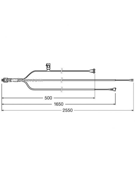 Dimensions Câblage simple à installer 1 Barre LED LEDDL ACC 101 Osram | leonleds