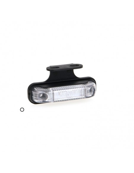Piloto LED Lateral Y Galibo Con o sin Soporte Fristom FT013 con tulipa transparente rectangular estrecho | LeonLeds