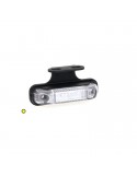 Luz LED Lateral e Gabarito Com ou sem Fristom FT013 Suporte com tulipa transparente retangular estreita | leonleds
