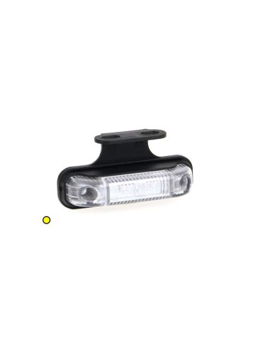 Indicateur et feu latéral à LED Avec ou sans support Fristom FT013 avec tulipe transparente rectangulaire étroite | leonleds