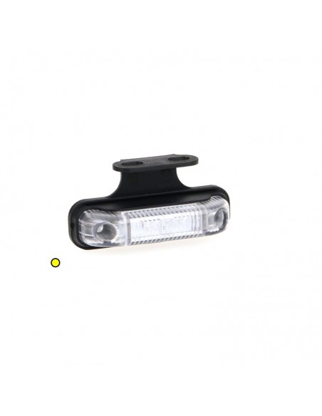 Piloto LED Lateral Y Galibo Con o sin Soporte Fristom FT013 con tulipa transparente rectangular estrecho | LeonLeds