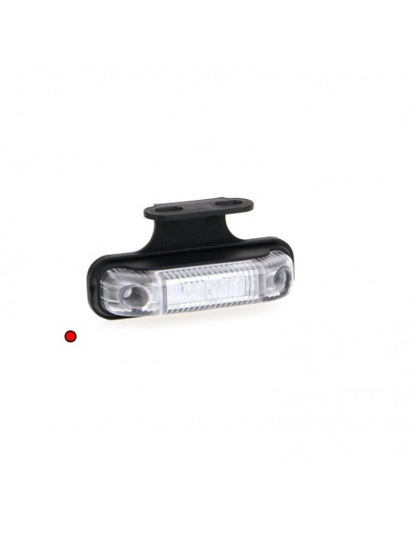 Luz LED Lateral e Gabarito Com ou sem Fristom FT013 Suporte com tulipa transparente retangular estreita | leonleds