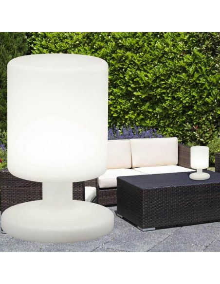 Lámpara LED solar recargable Barbados | Lámpara de plástico de Trio Lighting | LeonLeds Iluminación