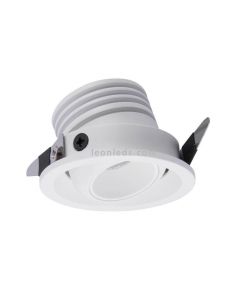 Mini Foco LED empotrable y orientable Blanco 3W 210Lm Neptuno 7451 7452 Mantra | LeonLeds