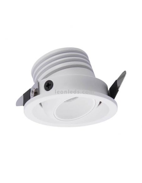 Mini Foco LED empotrable y orientable Blanco 3W 210Lm Neptuno 7451 7452 Mantra | LeonLeds
