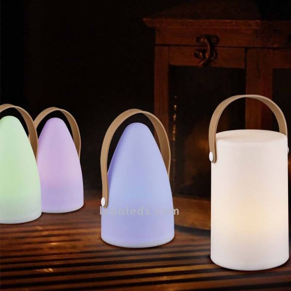 Lámpara portatil para exterior LED Aruba | Lámpara de plástico de Trio Lighting | LeonLeds Iluminación