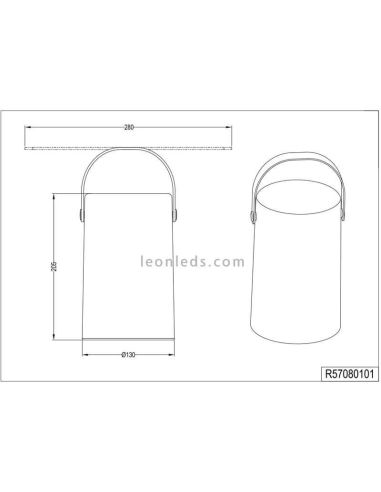 Lámpara portatil para exterior LED Aruba