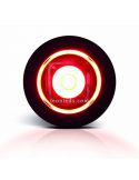 Mini luz piloto traseira LED redonda vermelha aprovada pela Fristom FT074 C | LeonLeds