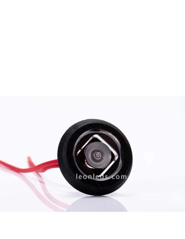 Feu arrière LED rond miniature homologué Fristom FT074 C avec éclairage rouge | LeonLeds