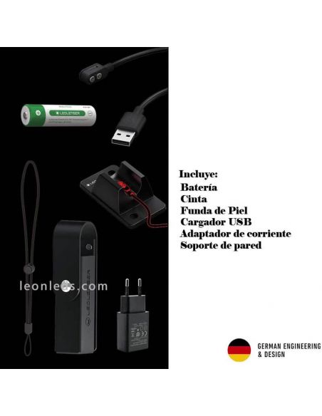 Accesorios Linterna LED recargable con zoom 2000Lm P7R Signature 502190 LedLenser | LeonLeds