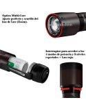 Funcionamiento Linterna LED recargable con zoom 2000Lm P7R Signature 502190 LedLenser | LeonLeds