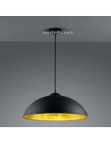 Lámpara de techo negra y dorada Romino II 308000132 | LeonLeds