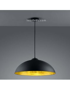 Lámpara de techo negra y dorada Romino II 308000132 | LeonLeds 2