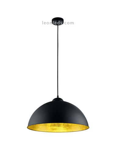 Lámpara de techo negra y dorada Romino II 308000132 | LeonLeds