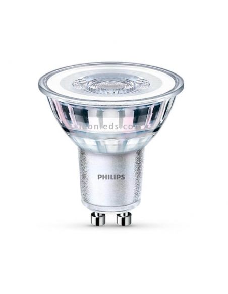 Pack 6 lâmpadas LED GU10 4.6W 36º 4000K CorePro Philips 8718696764657 | LeonLeds.com