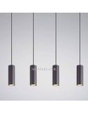 Detalhe Luminária de teto Marley com 4 focos 4XGU10 reguláveis em altura 312400432 preto Trio | leonleds
