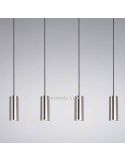 Detalle Lámpara de techo Marley con 4 focos 4XGU10 regulable en altura Niquel Mate 312400407 Trio | LeonLeds