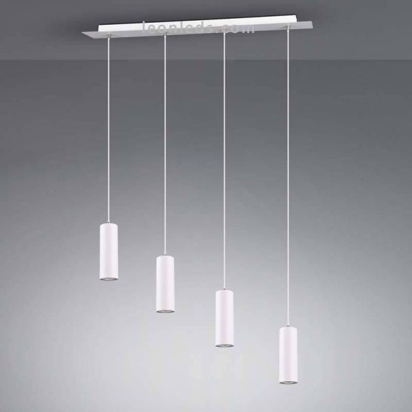 Lámpara de techo Marley con 4 focos 4XGU10 regulable en altura Blanca 312400401 Trio Lighting | LeonLeds