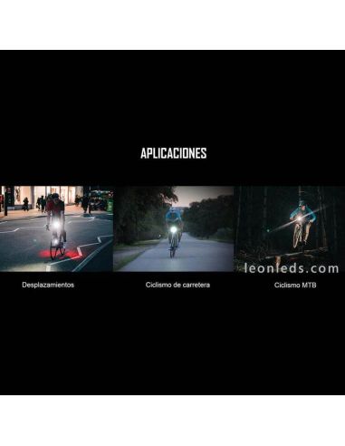 Aplicaciones de Frontal de Linterna LED para bicicleta recargable RN 1500 USB OL6100 Olight | LeonLed
