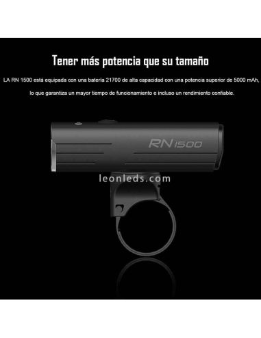 Frontal de Linterna LED para bicicleta recargable RN 1500 USB OL6100 Olight | LeonLed