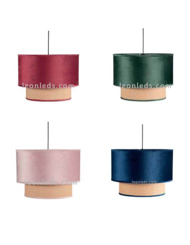 Lámpara de techo de Terciopelo y Nea Nerva 4 Colores Disponibles | LeonLeds