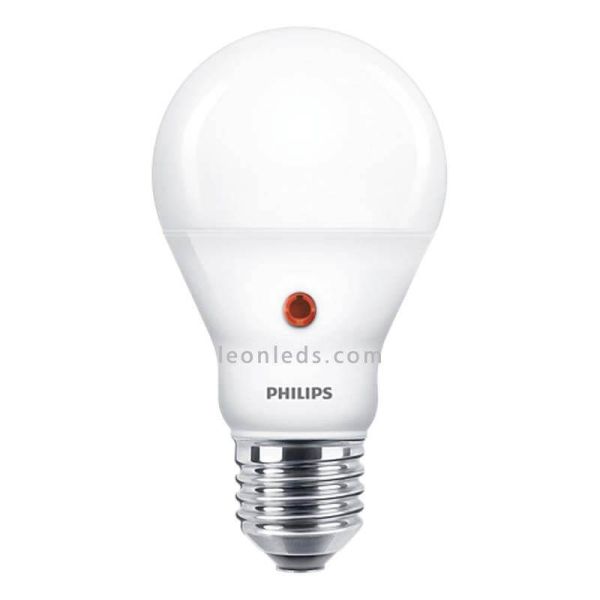 Ampoule à capteur de lumière LED E27 6,5W - 60W 4000K Philips 8718699782719 | LeonLeds.com