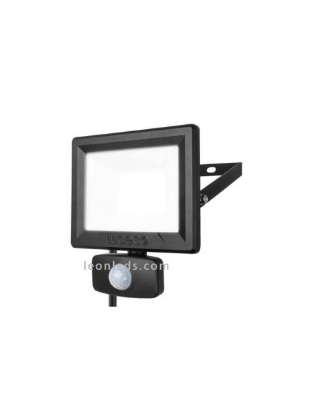 Proyector LED 10W con Sensor de Movimiento 4000K IP65 800Lm Luceco | LeonLeds