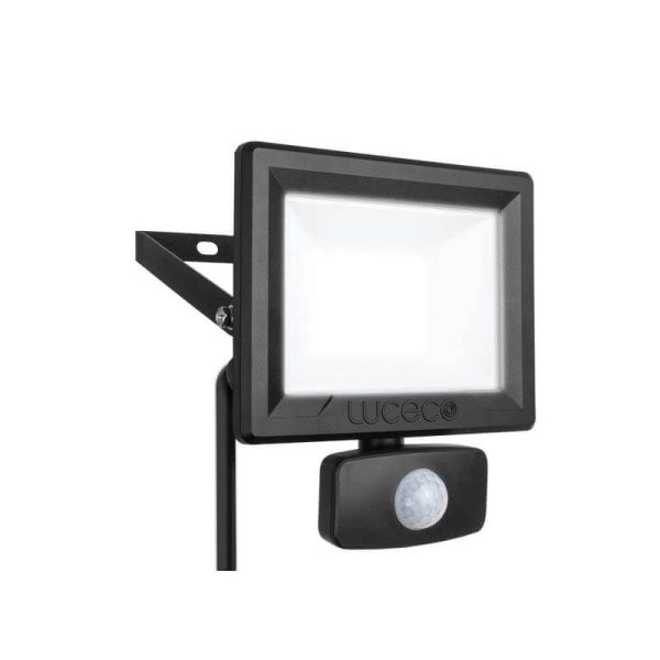 Projecteur LED 10W avec Détecteur de Mouvement 4000K IP65 800Lm Luceco | leonleds
