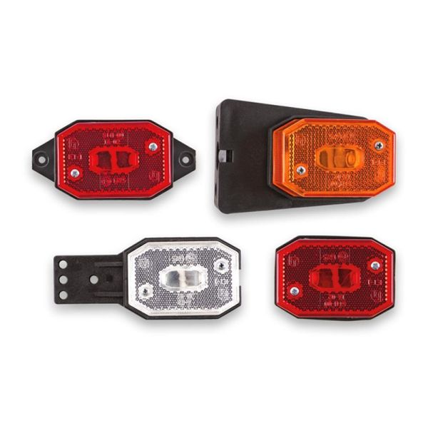 Réflecteur LED latéral ou de dégagement avec plusieurs supports ou sans support Fristom FT001 FT-001 LED rectangulaire | leonled