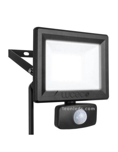 Projecteur LED 50W avec Détecteur de Mouvement 4000K IP65 4000Lm Luceco | leonleds
